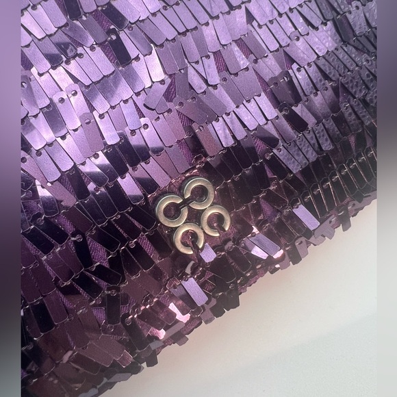 Coach Handbags - COACH limited edition rare Purple Poppy Sequins wristlet Y2k